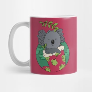 Cute Christmas Koala in a Stocking // Festive Animal Cartoon Mug